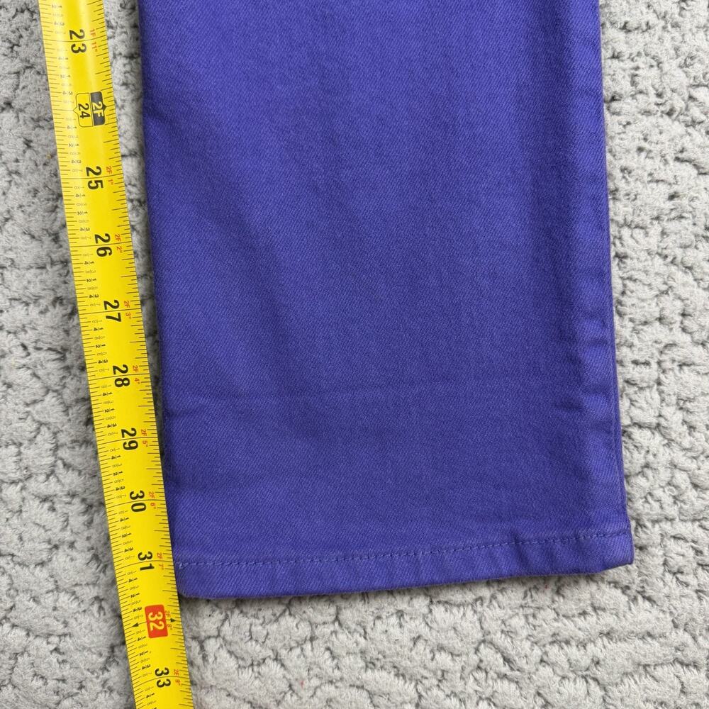 Levi’s Perfectly Slimming 512 Straight Leg Jeans Womens 6 Purple 28X32 Vintage - Picture 8 of 9